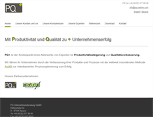 Tablet Screenshot of pq-partner.com